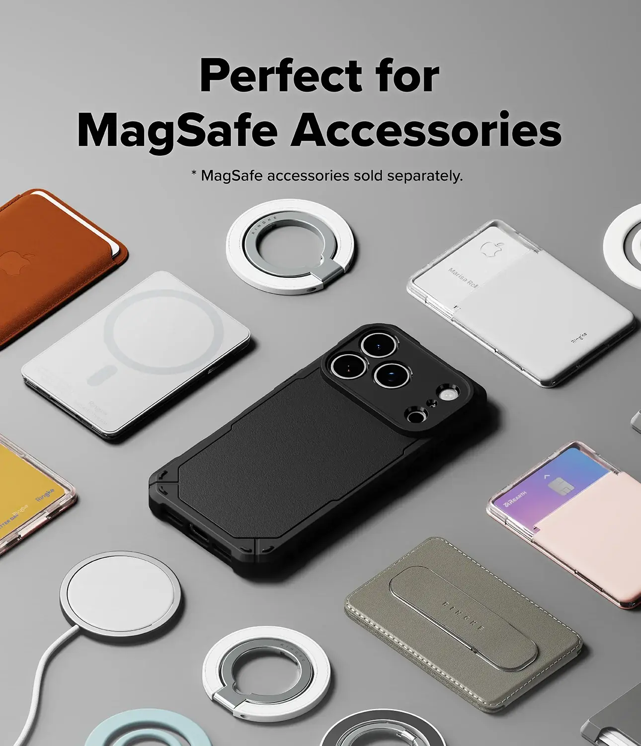 Ringke Rugged Gear Magnetic iPhone 18 Pro Max / 17 Pro Max Hoesje Zwart afbeelding 6