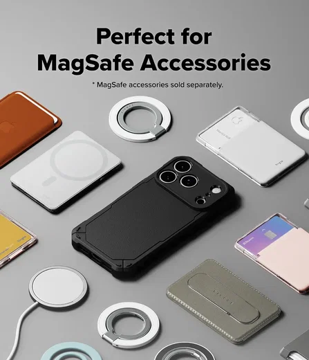 Ringke Rugged Gear Magnetic iPhone 18 Pro Max / 17 Pro Max Hoesje Zwart afbeelding 6