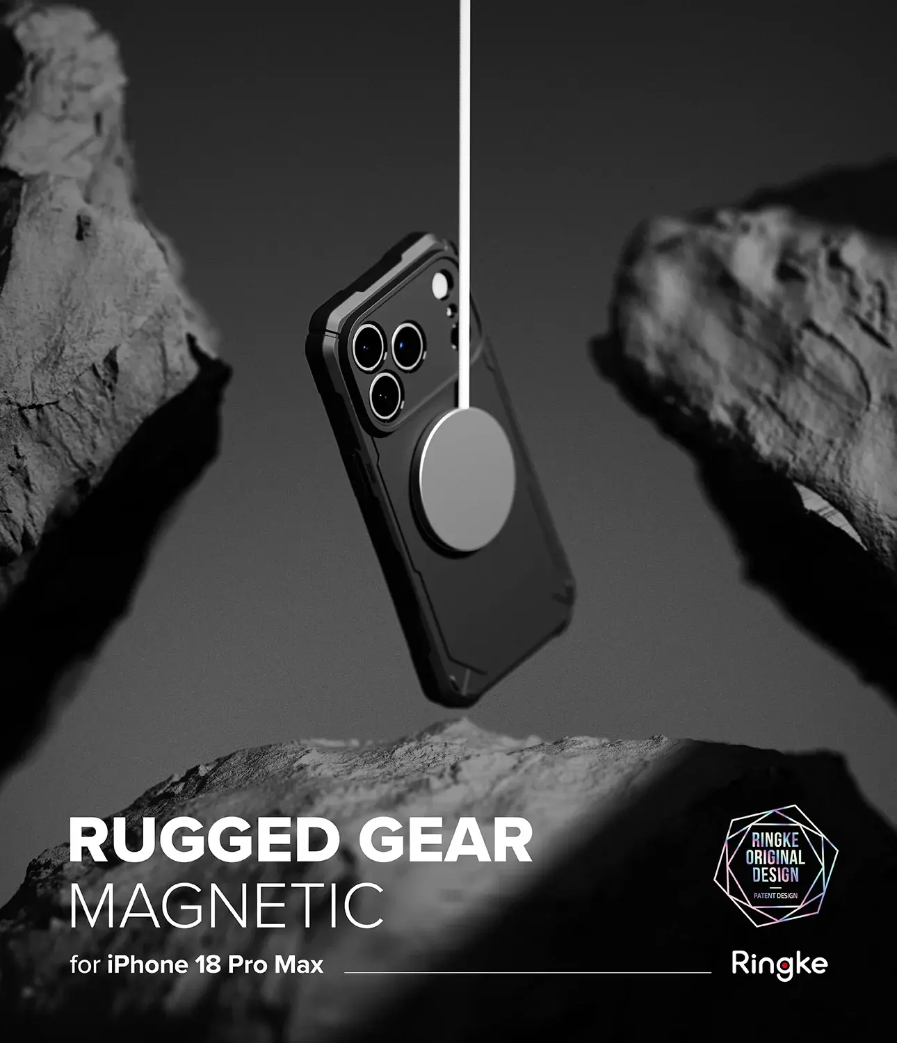 Ringke Rugged Gear Magnetic iPhone 18 Pro Max / 17 Pro Max Hoesje Zwart afbeelding 14