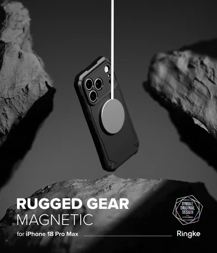 Ringke Rugged Gear Magnetic iPhone 18 Pro Max / 17 Pro Max Hoesje Zwart afbeelding 14