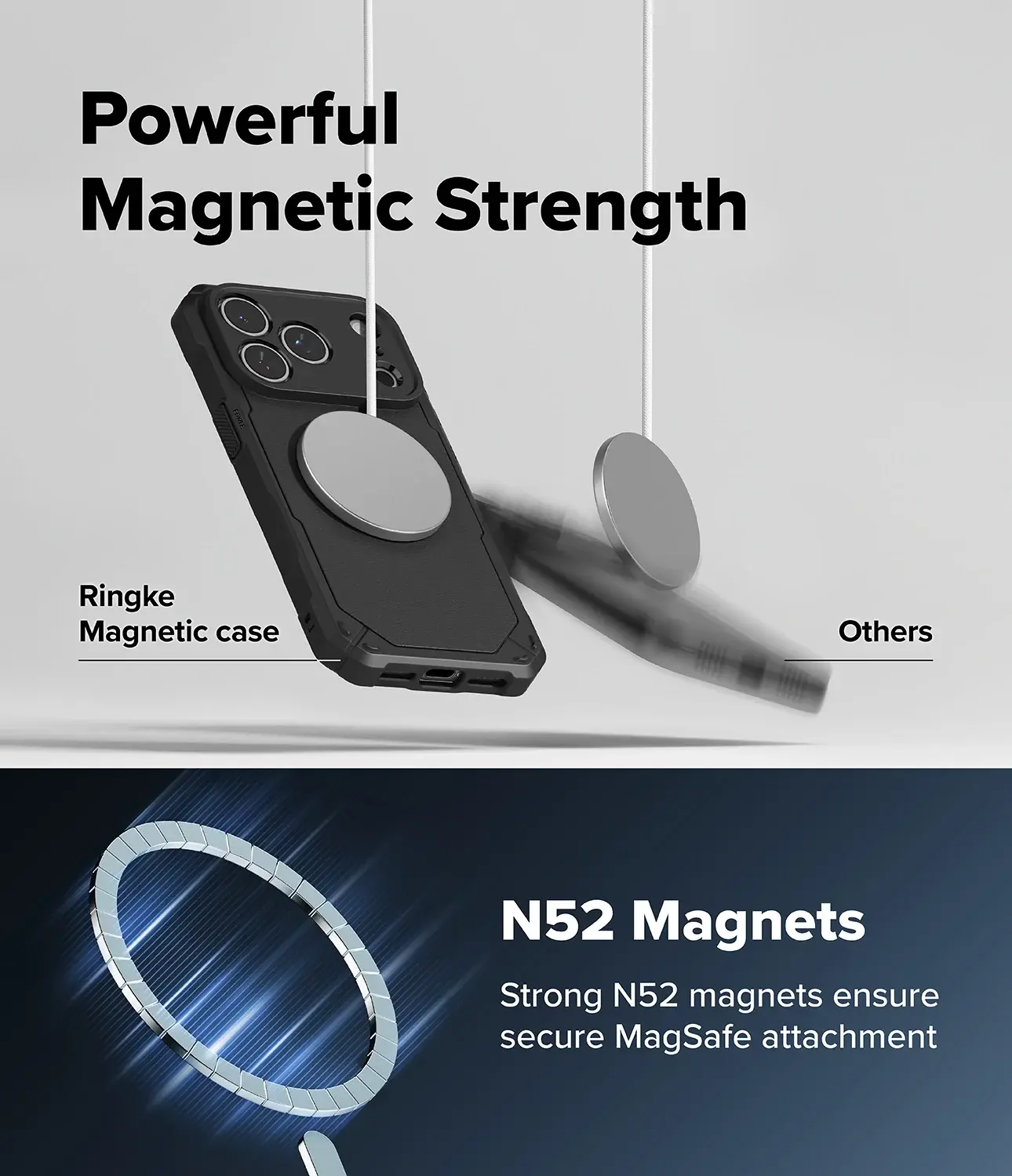 Ringke Rugged Gear Magnetic iPhone 18 Pro Max / 17 Pro Max Hoesje Zwart afbeelding 13