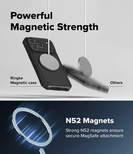 Ringke Rugged Gear Magnetic iPhone 18 Pro Max / 17 Pro Max Hoesje Zwart afbeelding 13