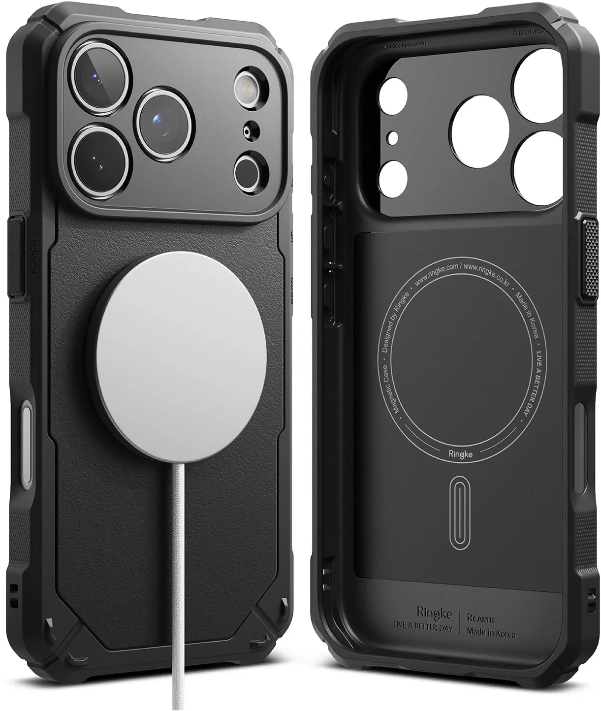 Ringke Rugged Gear Magnetic iPhone 18 Pro Max / 17 Pro Max Hoesje Zwart afbeelding 2