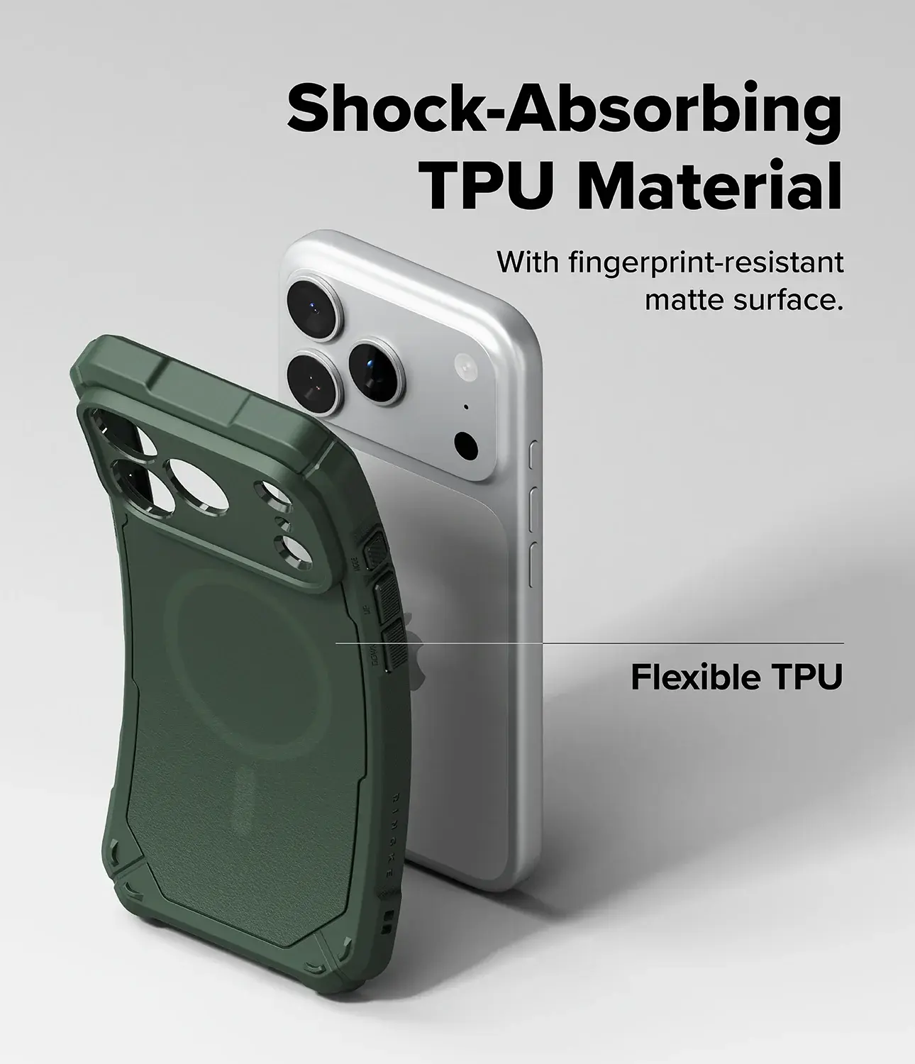 Ringke Rugged Gear Magnetic iPhone 18 Pro Max / 17 Pro Max Hoesje Groen afbeelding 5