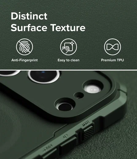 Ringke Rugged Gear Magnetic iPhone 18 Pro Max / 17 Pro Max Hoesje Groen afbeelding 4