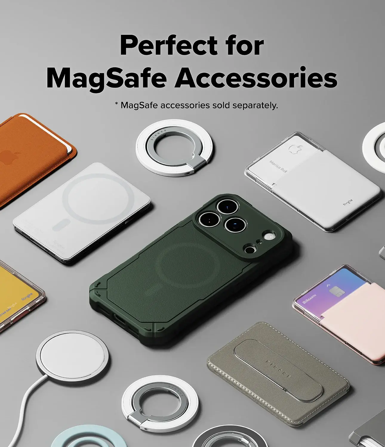 Ringke Rugged Gear Magnetic iPhone 18 Pro Max / 17 Pro Max Hoesje Groen afbeelding 6