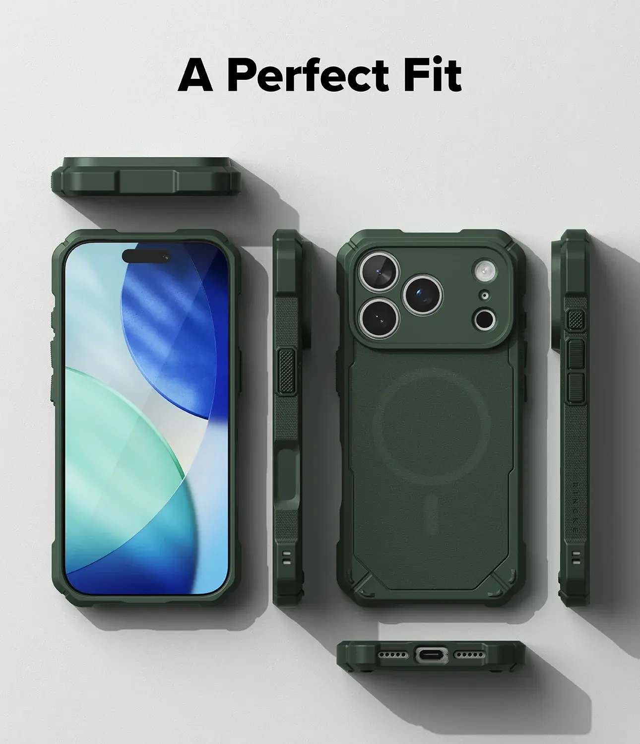 Ringke Rugged Gear Magnetic iPhone 18 Pro Max / 17 Pro Max Hoesje Groen afbeelding 8