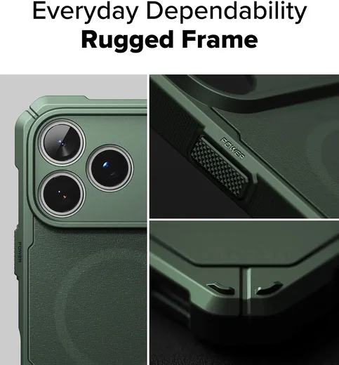 Ringke Rugged Gear Magnetic iPhone 18 Pro Max / 17 Pro Max Hoesje Groen afbeelding 3