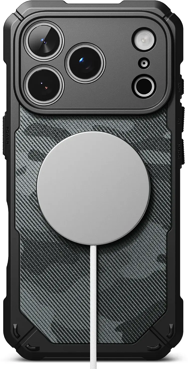 Ringke Rugged Gear Magnetic iPhone 18 Pro Max / 17 Pro Max Hoesje Camo Zwart afbeelding 15