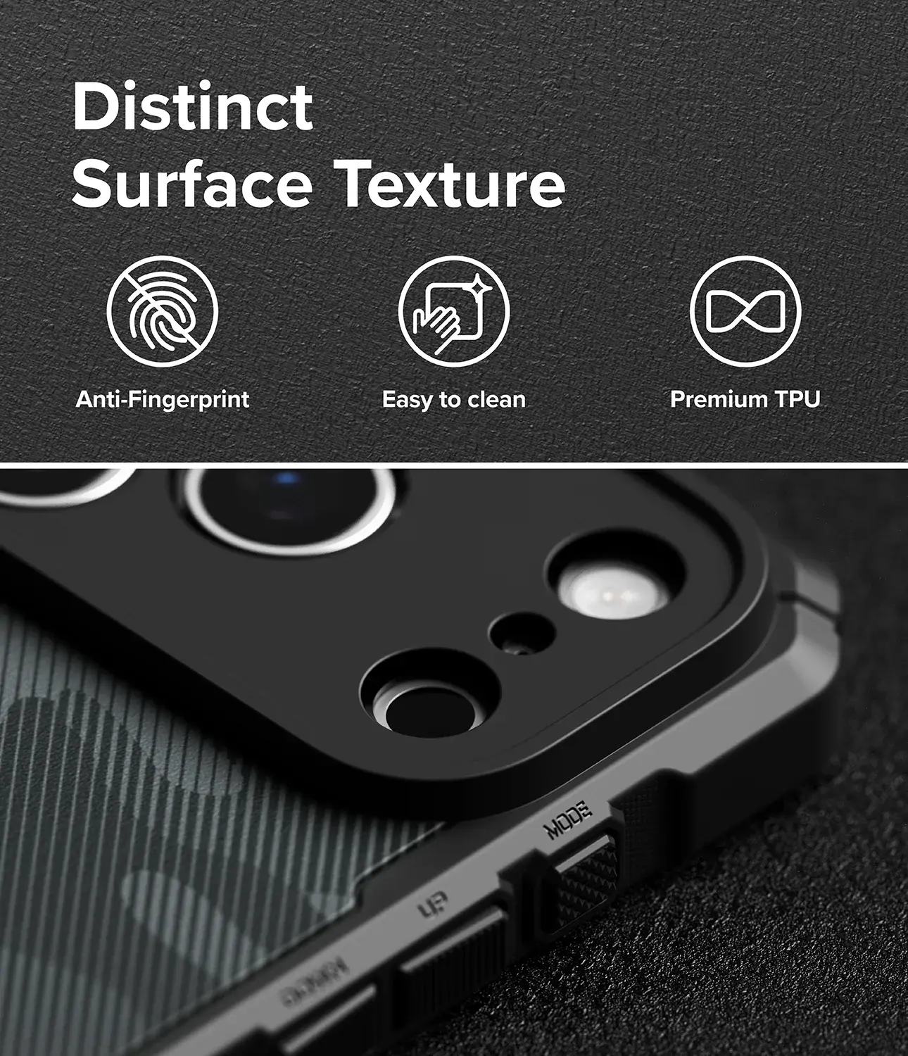 Ringke Rugged Gear Magnetic iPhone 18 Pro Max / 17 Pro Max Hoesje Camo Zwart afbeelding 4