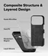 Ringke Silicone Magnetic Apple iPhone 18 Pro Max Hoesje MagSafe Back Cover Zwart afbeelding 10