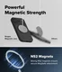 Ringke Silicone Magnetic Apple iPhone 18 Pro Max Hoesje MagSafe Back Cover Zwart afbeelding 7