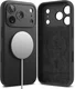 Ringke Silicone Magnetic Apple iPhone 18 Pro Max Hoesje MagSafe Back Cover Zwart afbeelding 1