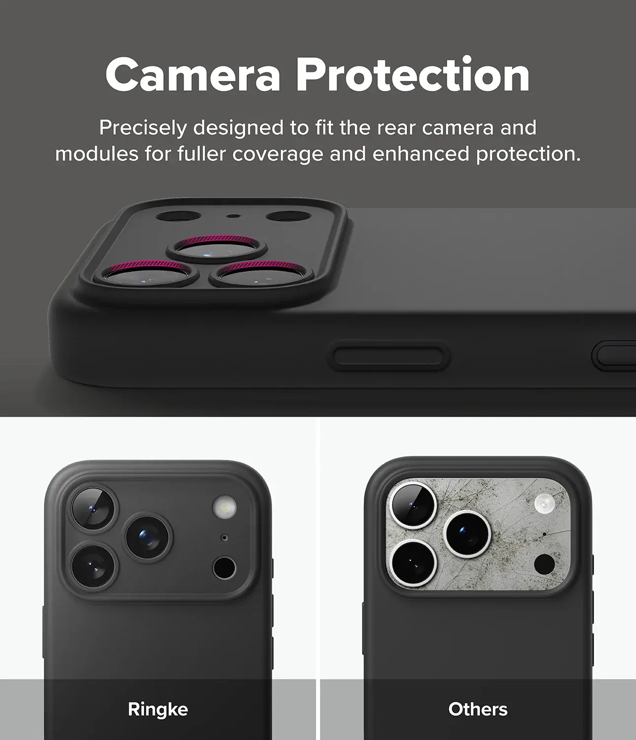Ringke Silicone Magnetic Apple iPhone 18 Pro Max Hoesje MagSafe Back Cover Zwart afbeelding 5