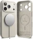 Ringke Silicone Magnetic Apple iPhone 18 Pro Max Hoesje MagSafe Back Cover Beige