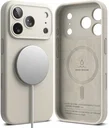 Ringke Silicone Magnetic Apple iPhone 18 Pro Max Hoesje MagSafe Back Cover Beige