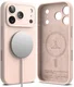 Ringke Silicone Magnetic Apple iPhone 18 Pro Max Hoesje MagSafe Back Cover Roze