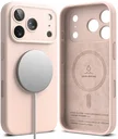 Ringke Silicone Magnetic Apple iPhone 18 Pro Max Hoesje MagSafe Back Cover Roze