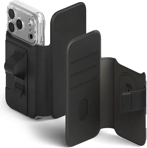 Ringke Folio Grip Wallet Magnetic iPhone 18 Pro Max / 17 Pro Max Hoesje Zwart afbeelding 1