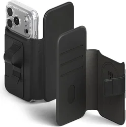 Ringke Folio Grip Wallet Magnetic iPhone 18 Pro Max / 17 Pro Max Hoesje Zwart afbeelding
