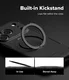 Ringke Alles iPhone 18 Pro Max / 17 Pro Max Hoesje 360° MagSafe Standaard Zwart afbeelding 4