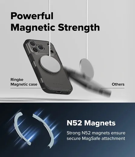 Ringke Alles iPhone 18 Pro Max / 17 Pro Max Hoesje 360° MagSafe Standaard Grijs afbeelding 8