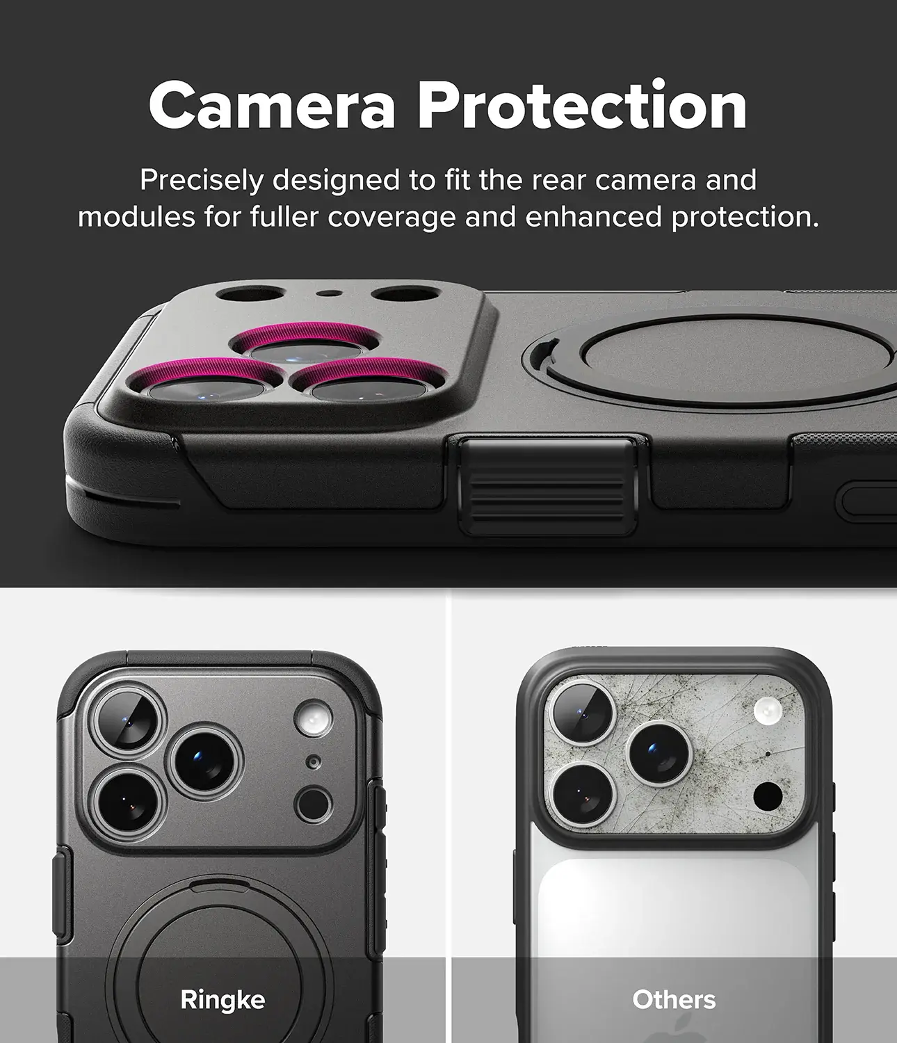 Ringke Alles iPhone 18 Pro Max / 17 Pro Max Hoesje 360° MagSafe Standaard Grijs afbeelding 10