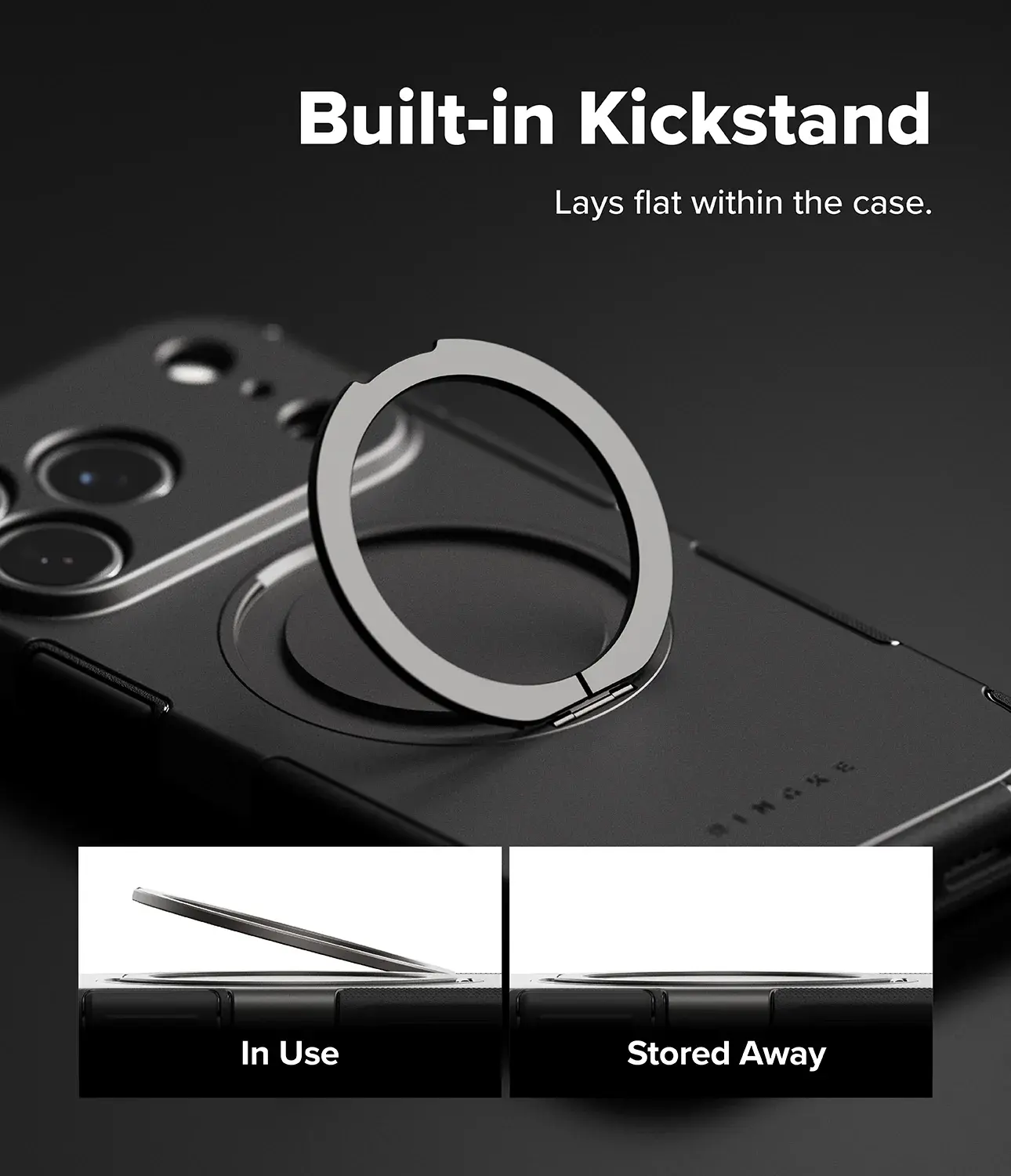 Ringke Alles iPhone 18 Pro Max / 17 Pro Max Hoesje 360° MagSafe Standaard Grijs afbeelding 5