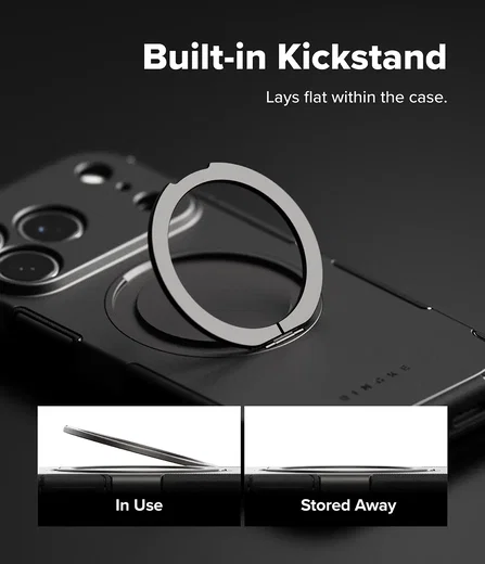 Ringke Alles iPhone 18 Pro Max / 17 Pro Max Hoesje 360° MagSafe Standaard Grijs afbeelding 5