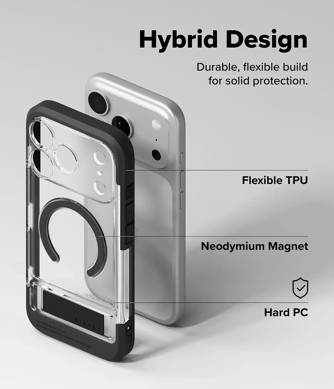 Ringke UX Magnetic iPhone 18 Pro Max / 17 Pro Max Hoesje met Standaard Clear afbeelding 10