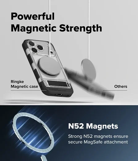 Ringke UX Magnetic iPhone 18 Pro Max / 17 Pro Max Hoesje met Standaard Clear afbeelding 8