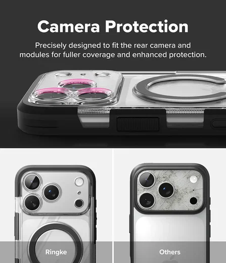 Ringke UX Magnetic iPhone 18 Pro Max / 17 Pro Max Hoesje met Standaard Clear afbeelding 11