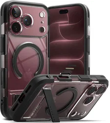 Ringke UX Magnetic iPhone 18 Pro Max / 17 Pro Max Hoesje met Standaard Clear afbeelding