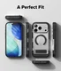 Ringke UX Magnetic iPhone 18 Pro Max / 17 Pro Max Hoesje met Standaard Clear afbeelding 12