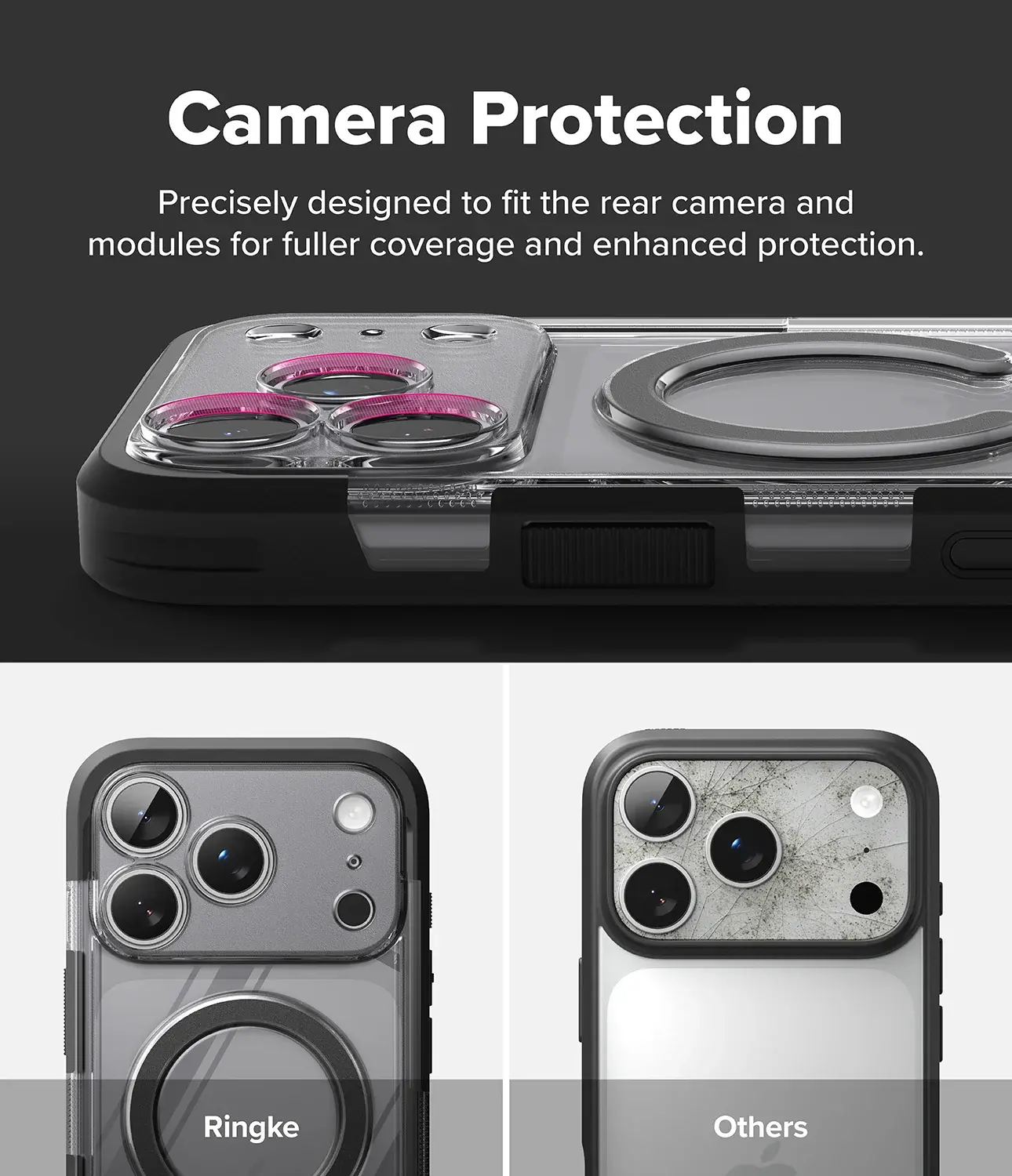 Ringke UX Magnetic iPhone 18 Pro Max / 17 Pro Max Hoesje met Standaard Zwart afbeelding 11