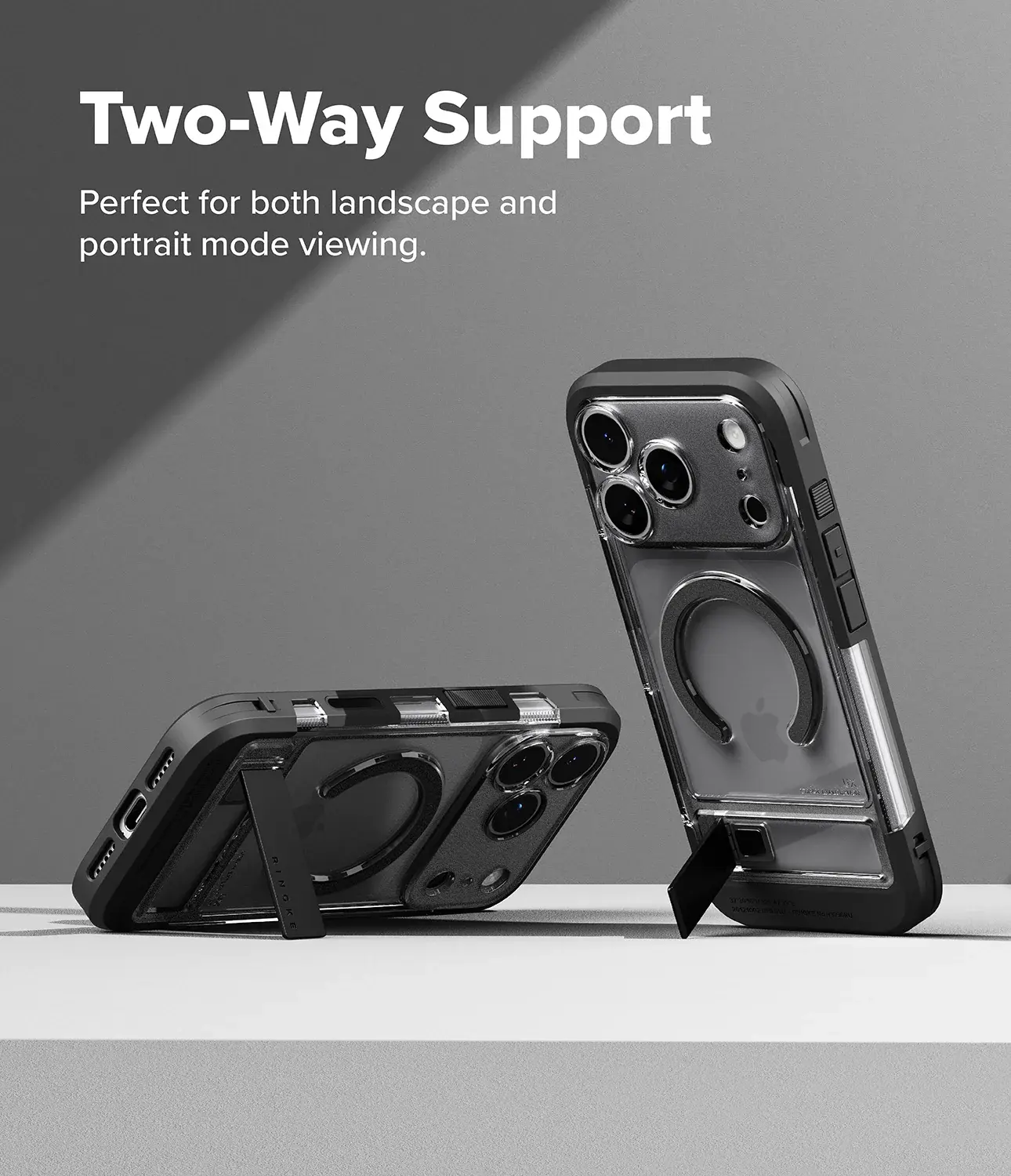 Ringke UX Magnetic iPhone 18 Pro Max / 17 Pro Max Hoesje met Standaard Zwart afbeelding 4