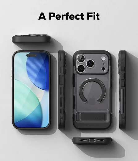 Ringke UX Magnetic iPhone 18 Pro Max / 17 Pro Max Hoesje met Standaard Zwart afbeelding 12