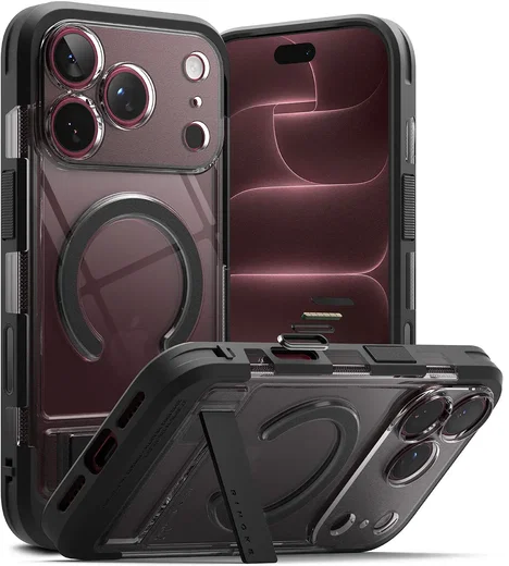 Ringke UX Magnetic iPhone 18 Pro Max / 17 Pro Max Hoesje met Standaard Zwart afbeelding 1