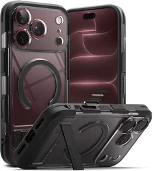 Ringke UX Magnetic iPhone 18 Pro Max / 17 Pro Max Hoesje met Standaard Zwart afbeelding