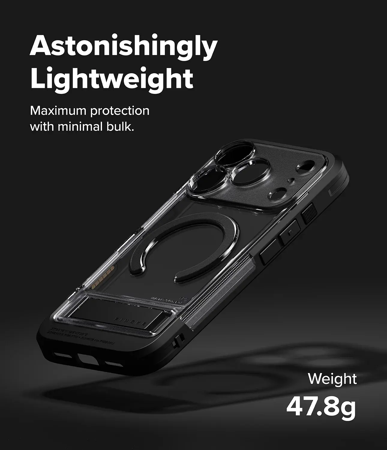 Ringke UX Magnetic iPhone 18 Pro Max / 17 Pro Max Hoesje met Standaard Zwart afbeelding 6