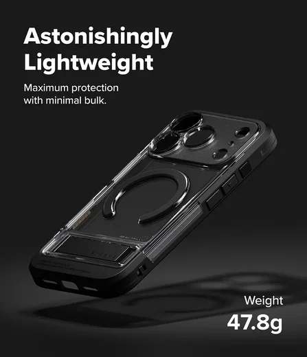 Ringke UX Magnetic iPhone 18 Pro Max / 17 Pro Max Hoesje met Standaard Zwart afbeelding 6
