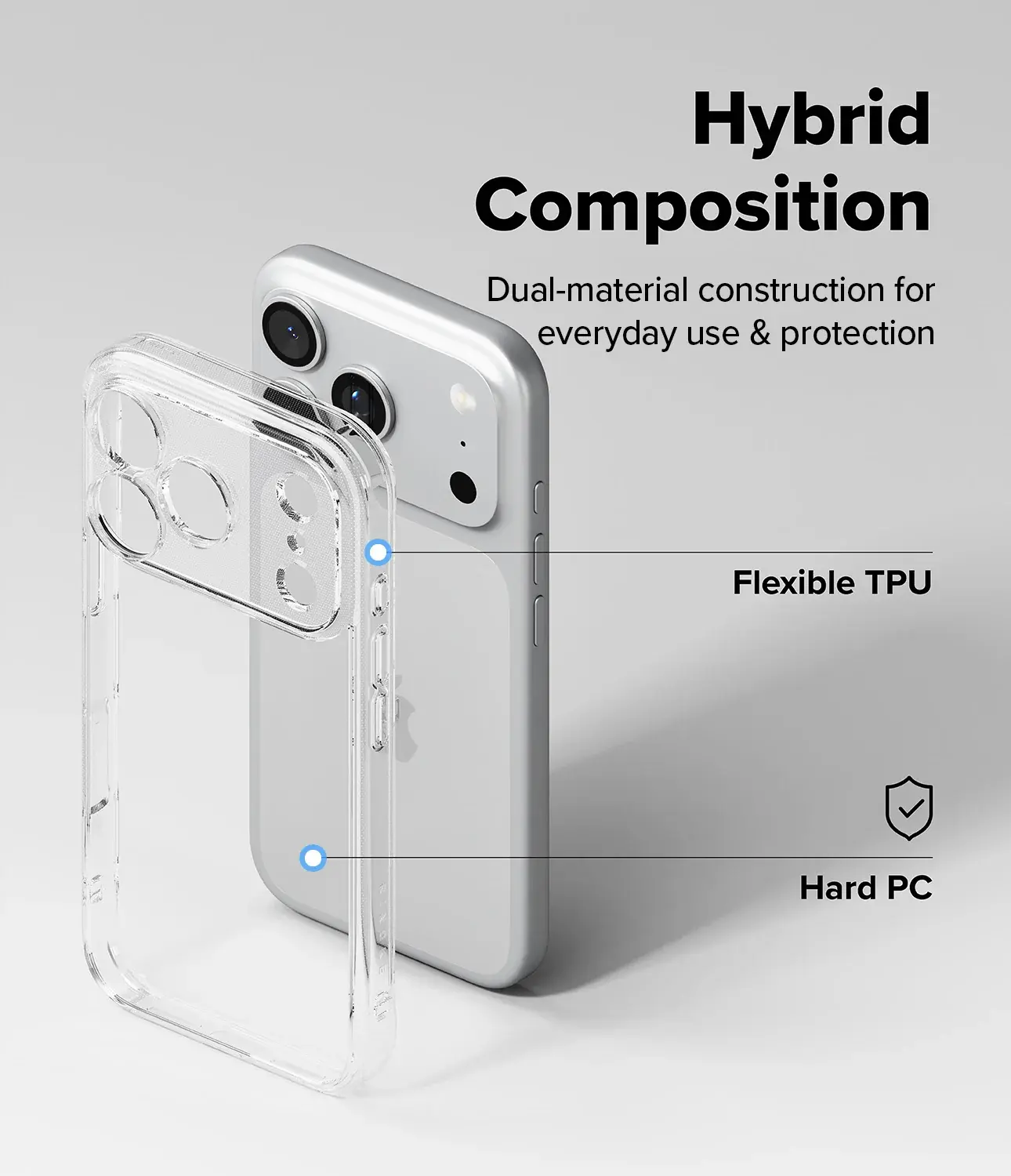 Ringke Fusion Magnetic Apple iPhone 18 Pro / 17 Pro Back Cover Clear afbeelding 8