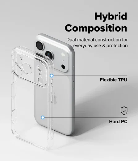 Ringke Fusion Magnetic Apple iPhone 18 Pro / 17 Pro Back Cover Clear afbeelding 8