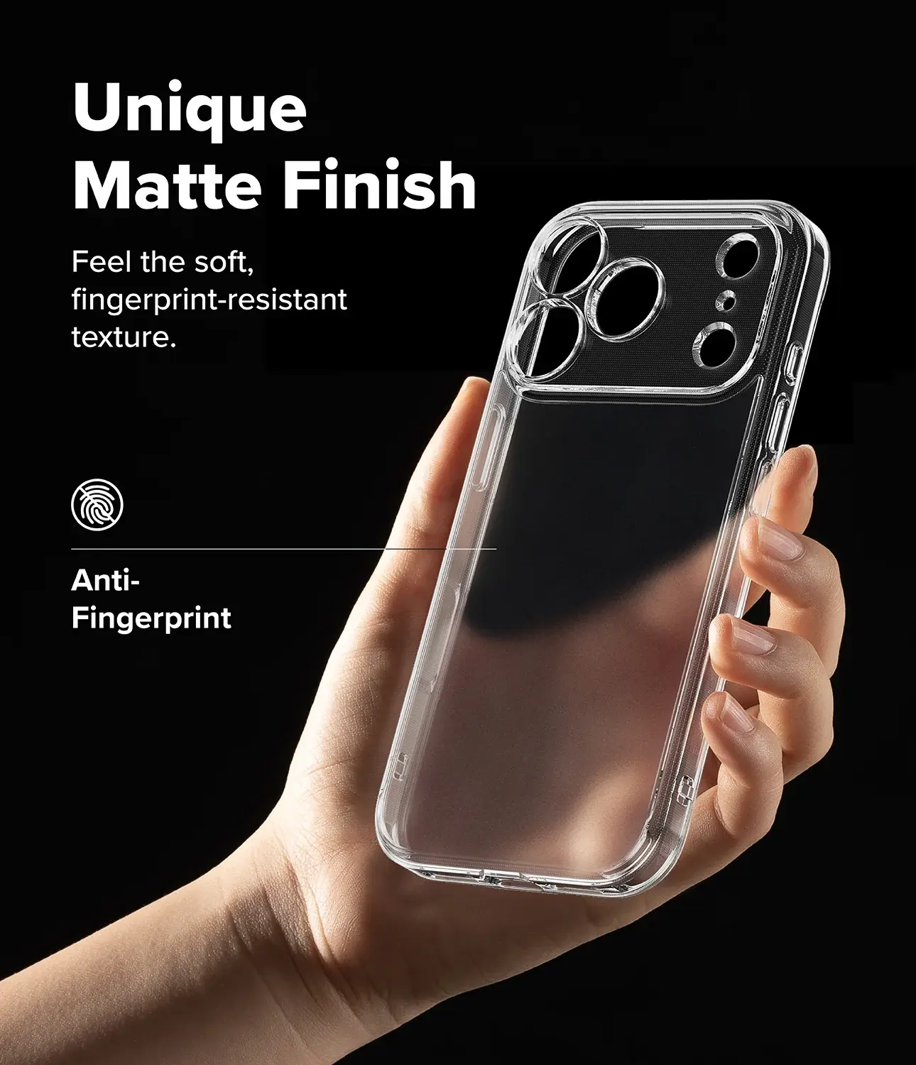 Ringke Fusion Magnetic Apple iPhone 18 Pro / 17 Pro Back Cover Matte Clear afbeelding 3