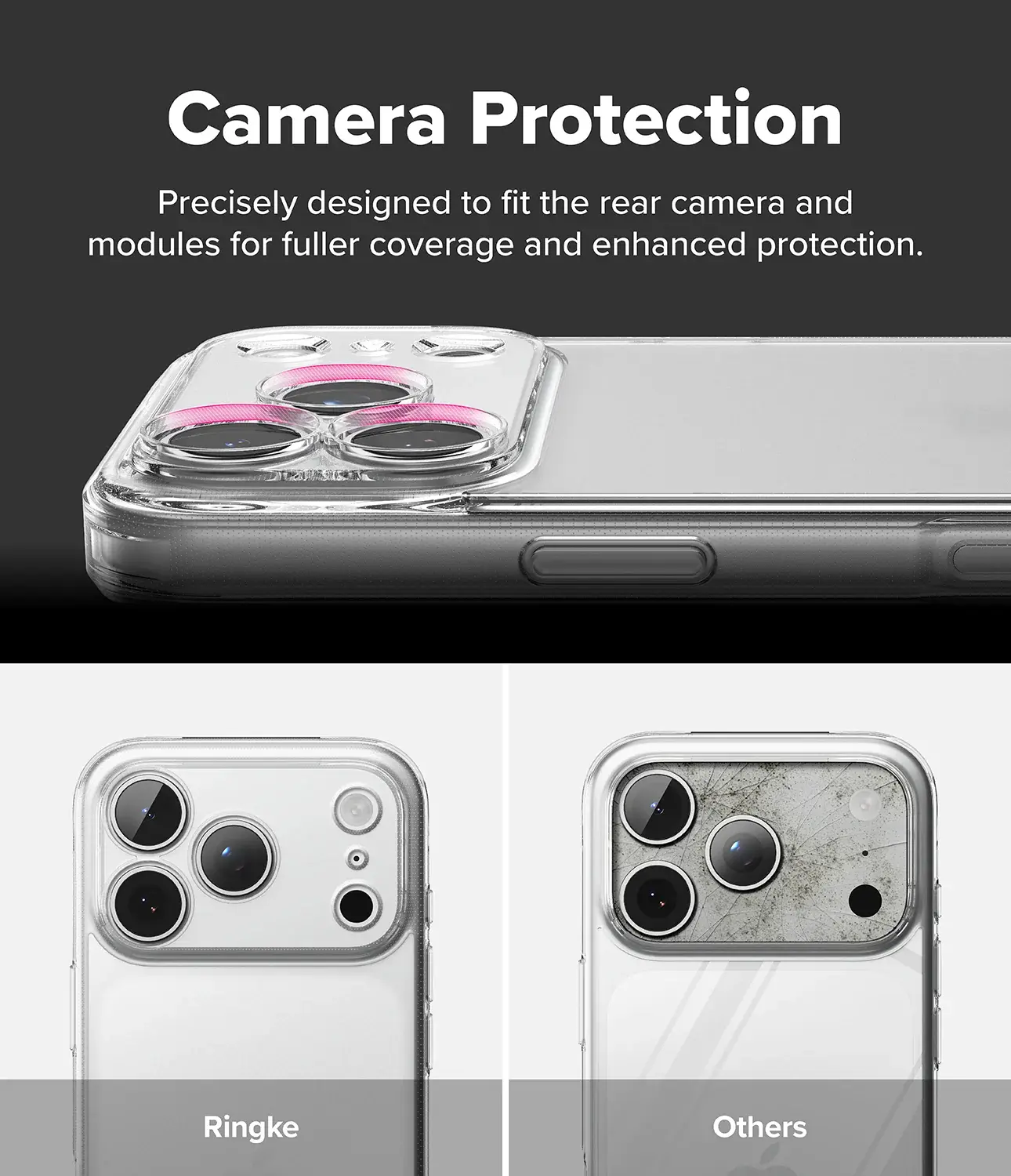 Ringke Fusion Magnetic Apple iPhone 18 Pro / 17 Pro Back Cover Matte Clear afbeelding 7