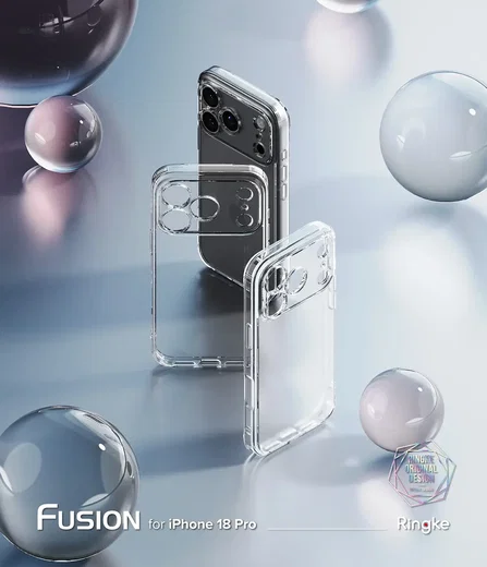 Ringke Fusion Magnetic Apple iPhone 18 Pro / 17 Pro Back Cover Matte Clear afbeelding 2