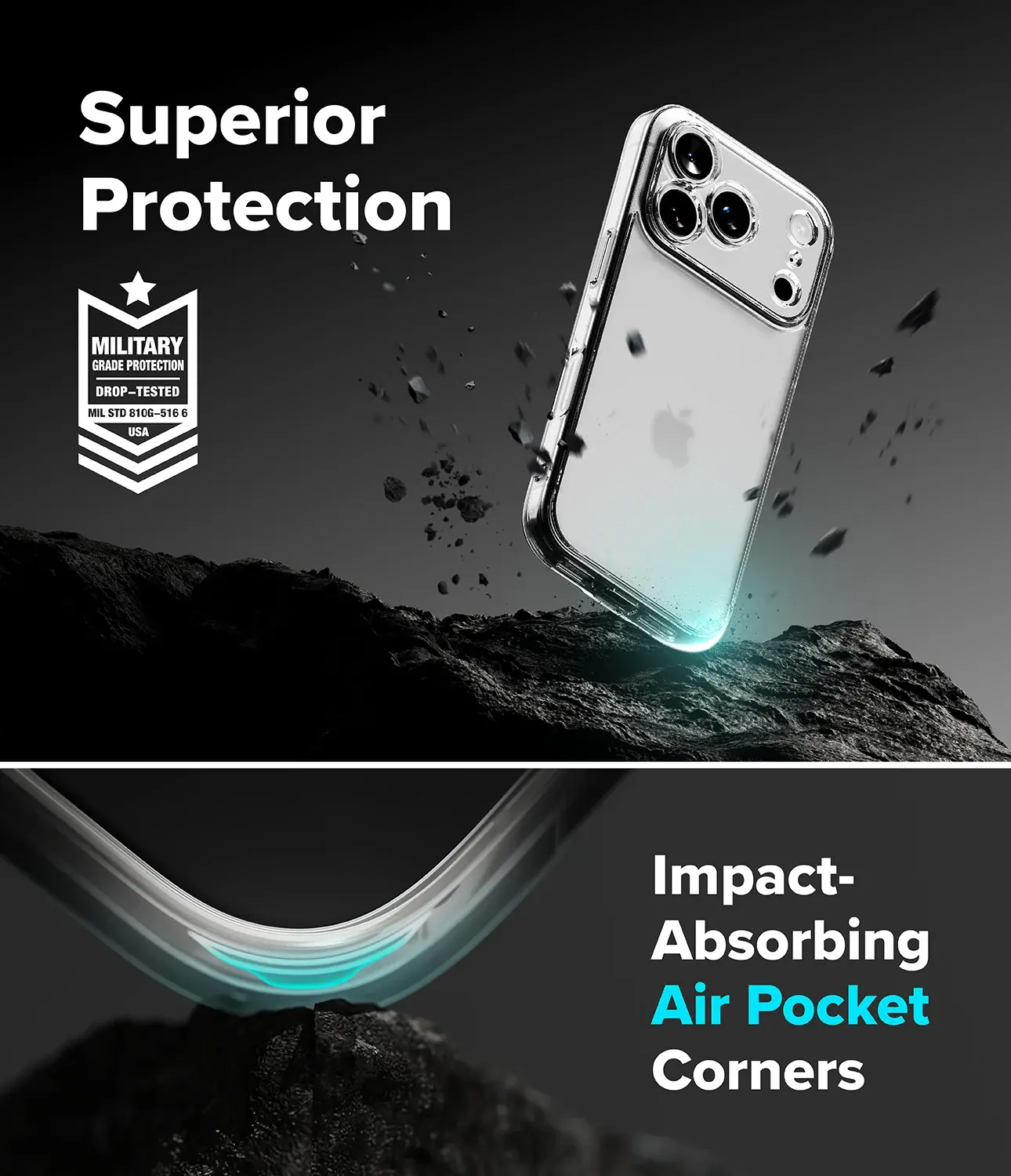 Ringke Fusion Magnetic Apple iPhone 18 Pro / 17 Pro Back Cover Matte Clear afbeelding 6