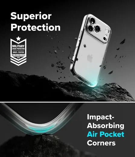 Ringke Fusion Magnetic Apple iPhone 18 Pro / 17 Pro Back Cover Matte Clear afbeelding 6
