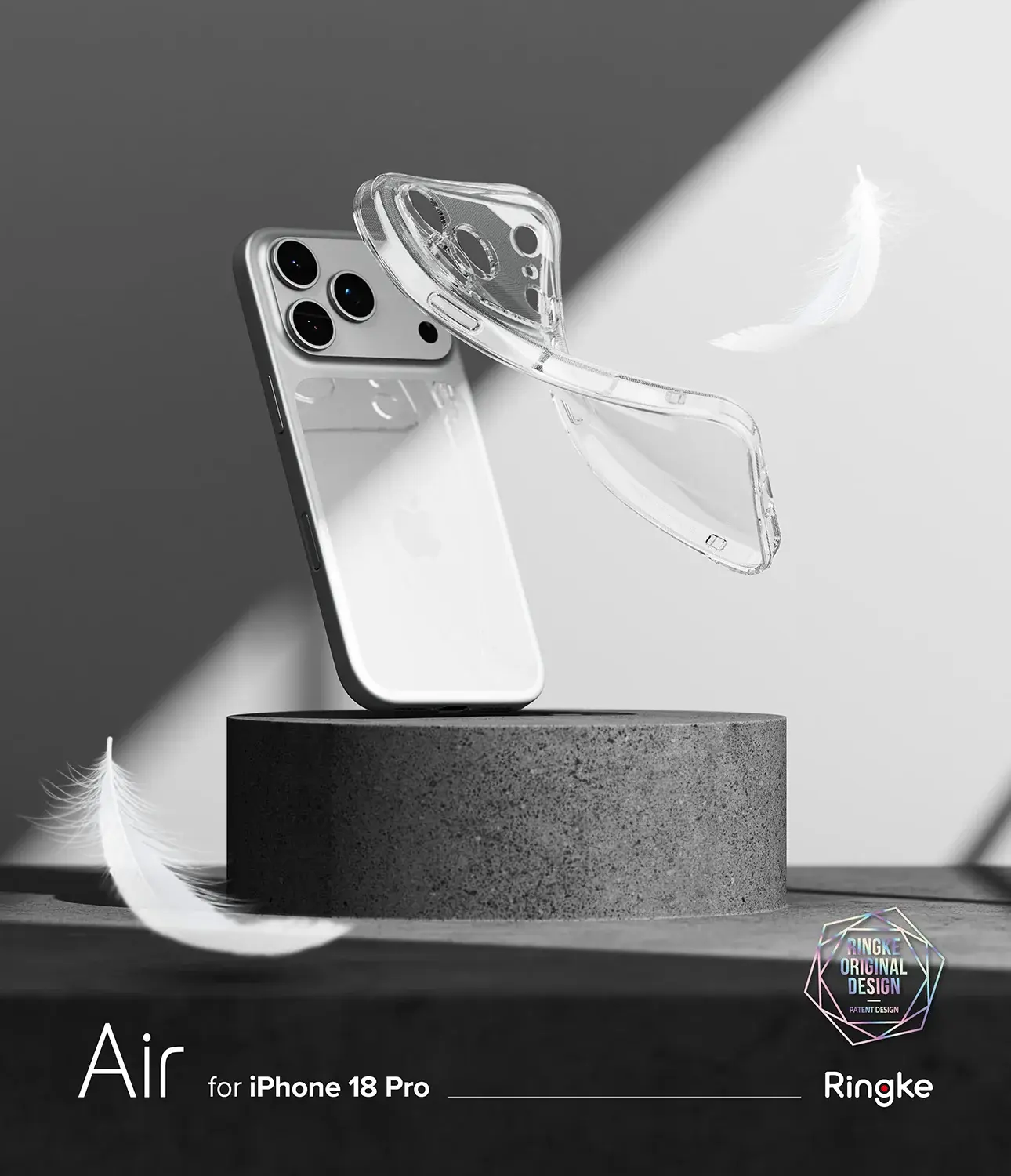 Ringke Air Apple iPhone 18 Pro / 17 Pro Hoesje Flexibel TPU Hoesje Transparant afbeelding 2