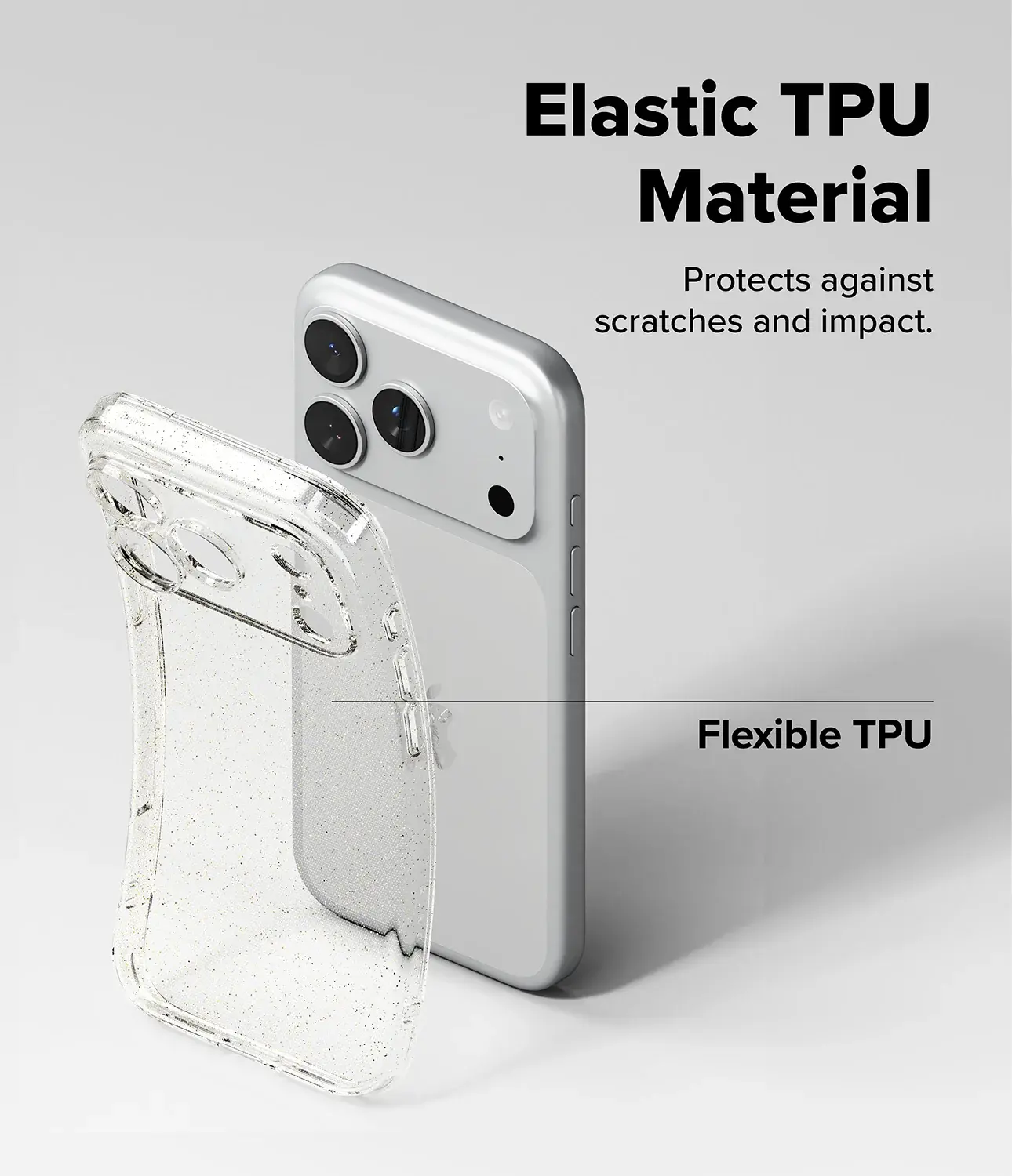 Ringke Air Apple iPhone 18 Pro / 17 Pro Hoesje Flexibel TPU Hoesje Glitter afbeelding 8